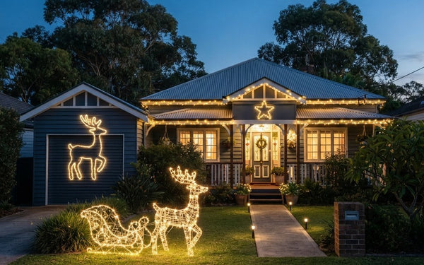 Christmas Light Motifs: 2D & 3D Display Ideas