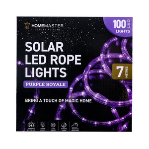 100 LED Purple Solar Rope Light (7m)