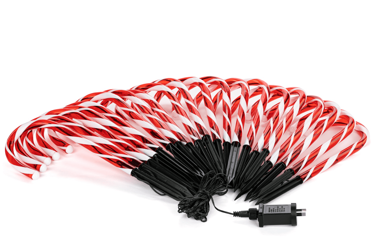 LED Candy Canes Path Poles (20pk) - View 2