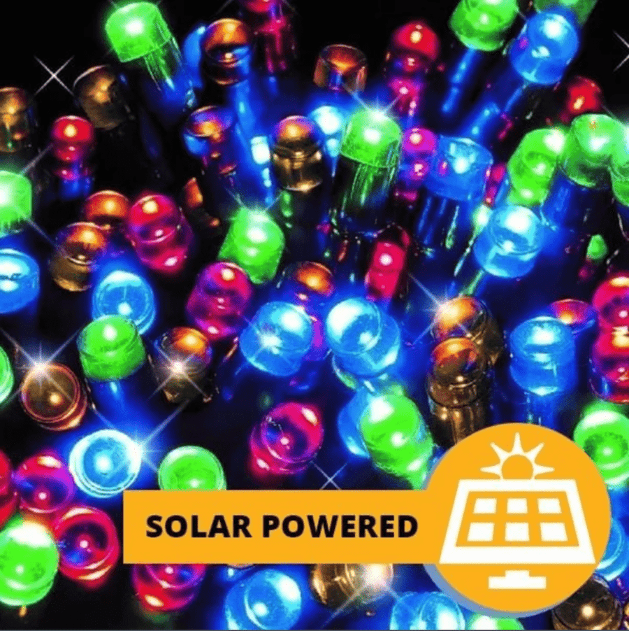 1200 LED Multicolour Solar Net Lights