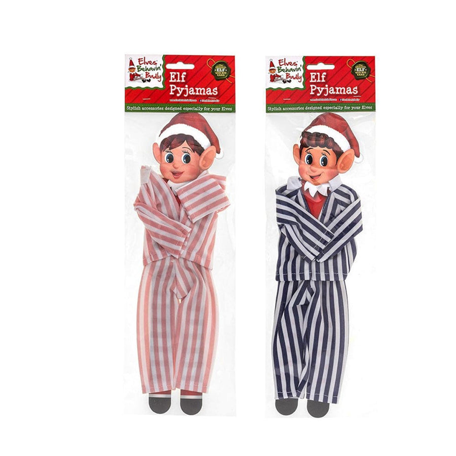 Elves Behaving Badly Elf Striped Pyjamas