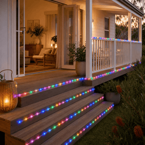 LED Flashing Multicoloured Ropelight (30m) - lifestyle