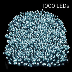 1000 LED Solar Fairy Lights White (69.9m) - View 2