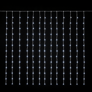 LED White Waterfall Curtain (2x2m)