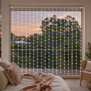 LED Multicolour Waterfall Curtain (2x2m) - lifestyle