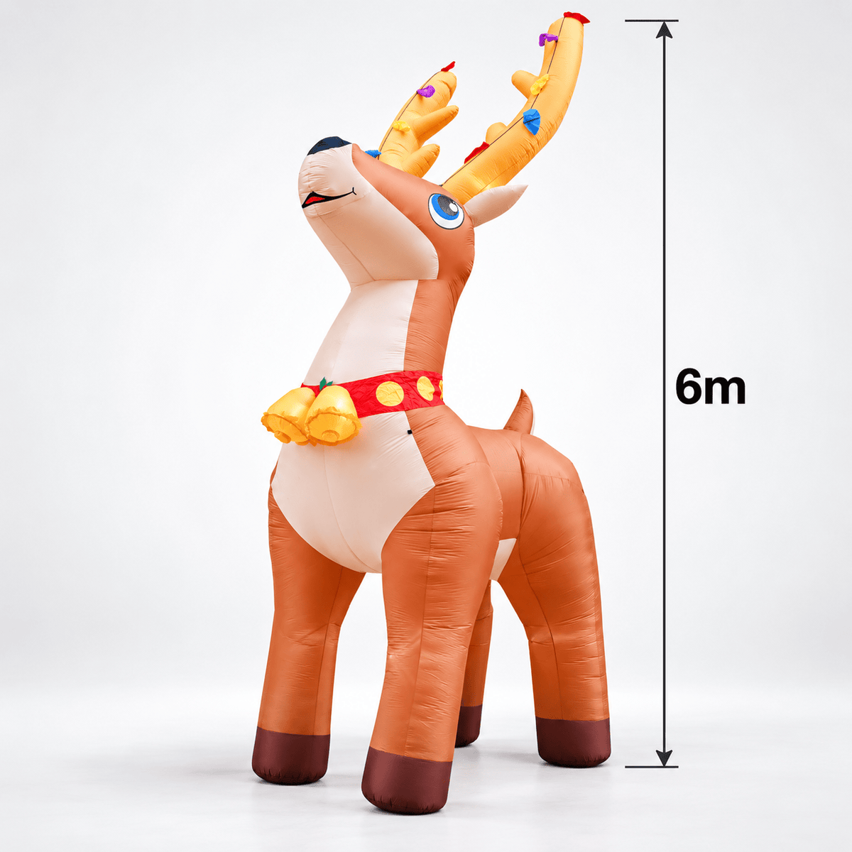 Inflatable Giant Reindeer (6m) - View 2