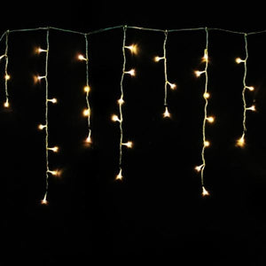LED Warm White Icicle Lights (10m) - View 2