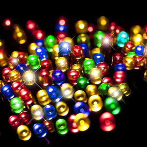 500 Solar LED Multicoloured Lights (39.9m) - View 1