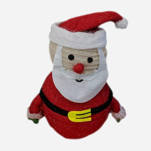 Battery LED Mesh Tinsel Santa (60cm)