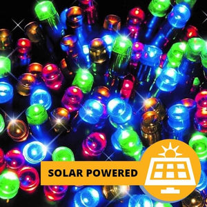 500 Solar LED Multicoloured Lights (39.9m) - View 2