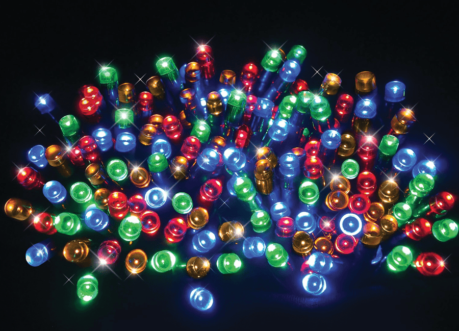 100 LED Solar Fairy Lights Multicolour