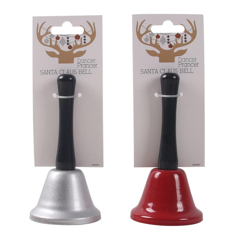 Red or Silver Santa Claus Bell 2 Asst (13cm)