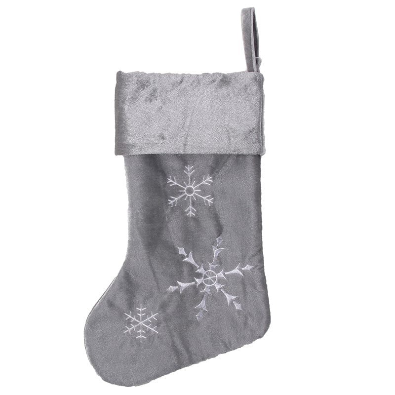 Snowflake Stockings 2 Asst (46x25cm)