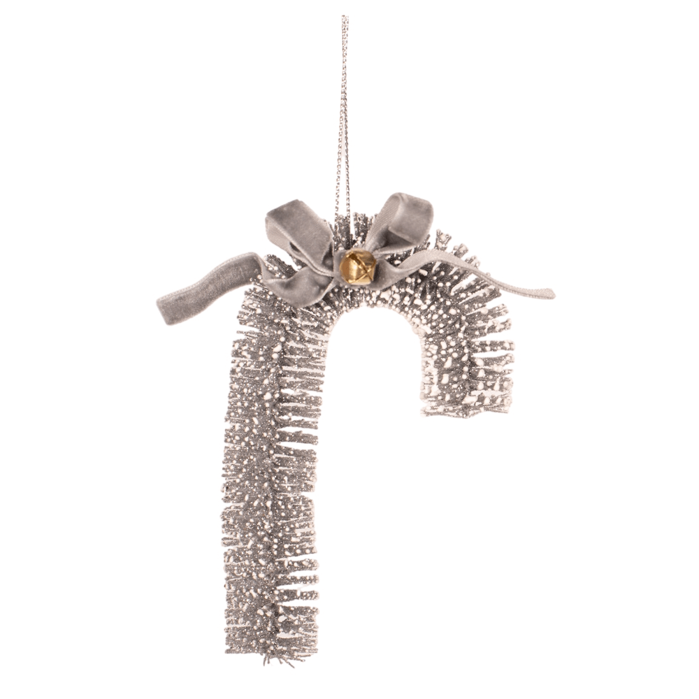 Silver Sisal Wreath or Cane Ornament Asst