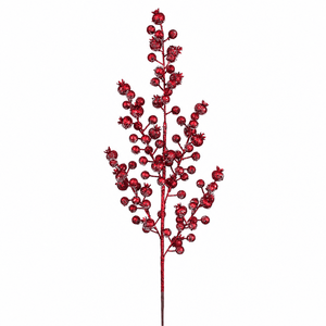 Cherry Red Berry Stem (75cm)
