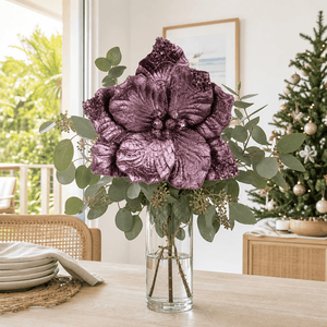 Antique Pink Magnolia with Glitter (50cm)