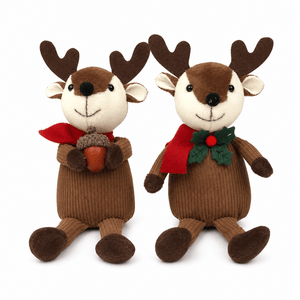 Red Sitting Reindeer (21cm)