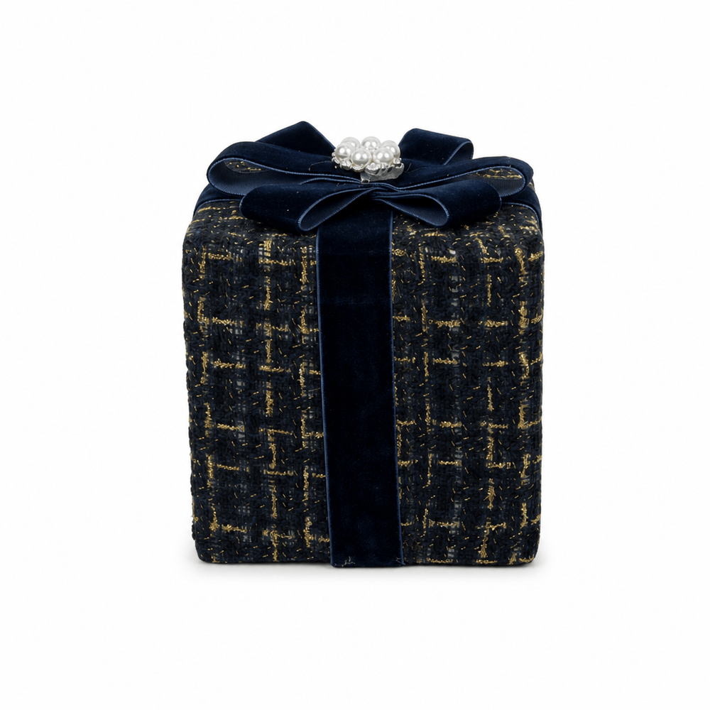 Blue Tweed Gift Box (12cm x15cm)