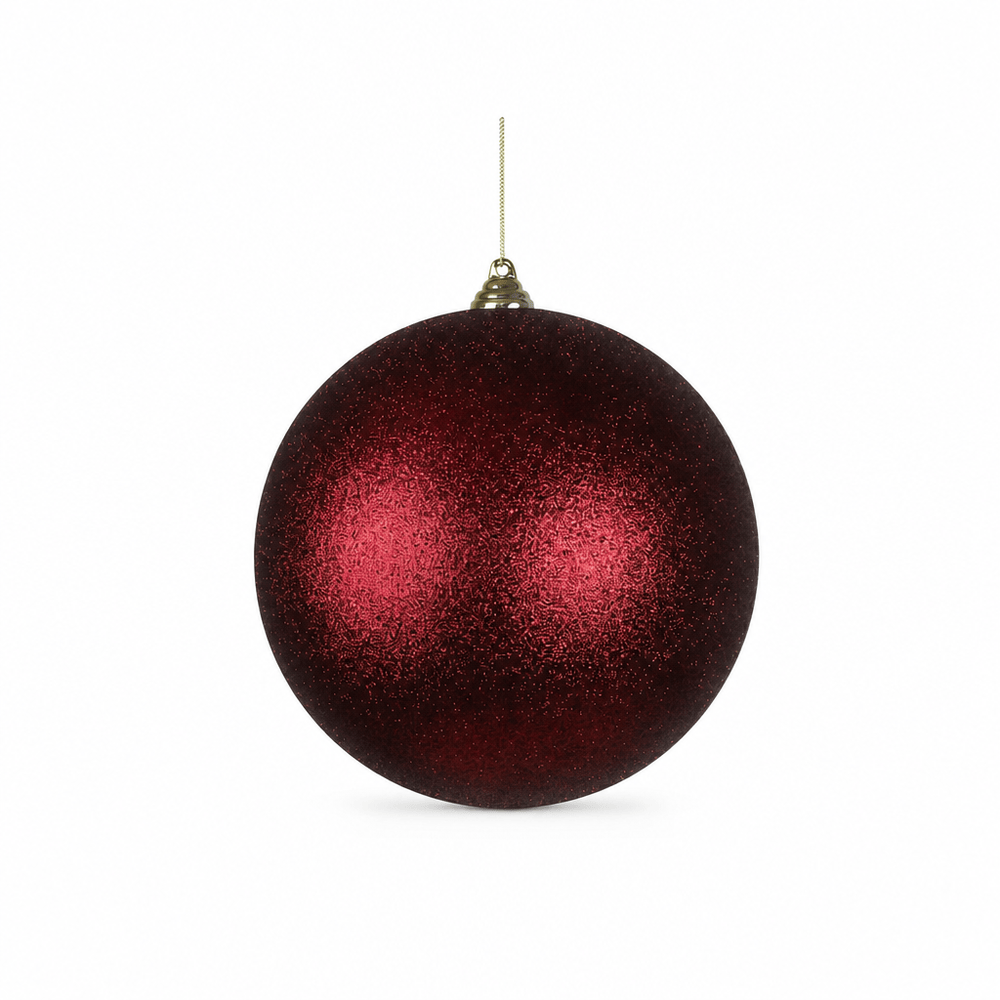 Cherry Red Glitter Bauble (20cm)