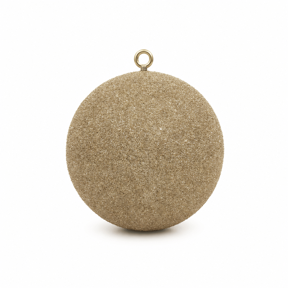Gold Beaded Bauble (20cm)