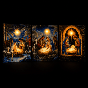 Nativity Light Up Canvas (30cm x 40cm)