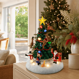 Musical Flying Reindeer Tree Spinning
