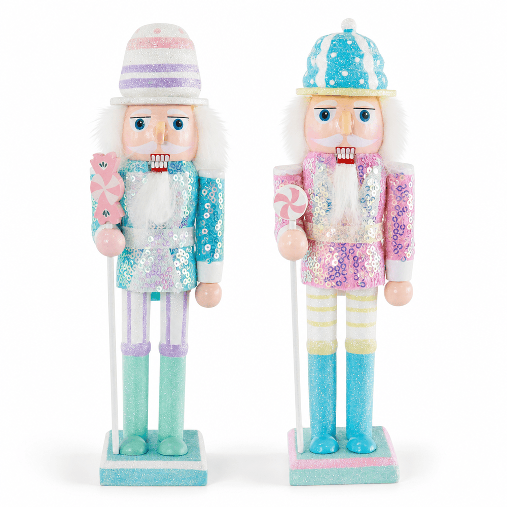 Pastel Sequins Nutcracker (22cm)