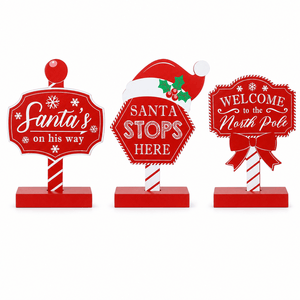 Red Mini Sign Post