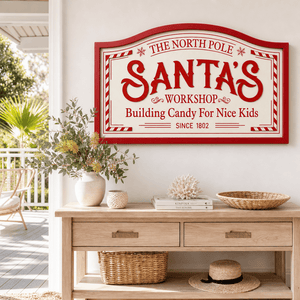 Santa's Workshop Wall Plaque