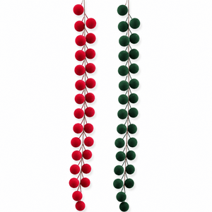 Flocked Berry Garland (90cm)