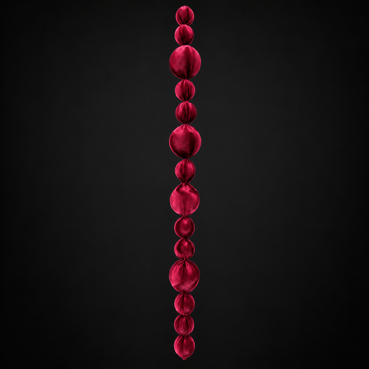 Velvet Burgundy Bauble Garland (1.8m)