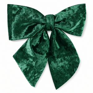 Green Regal Velvet Bow (24cm)