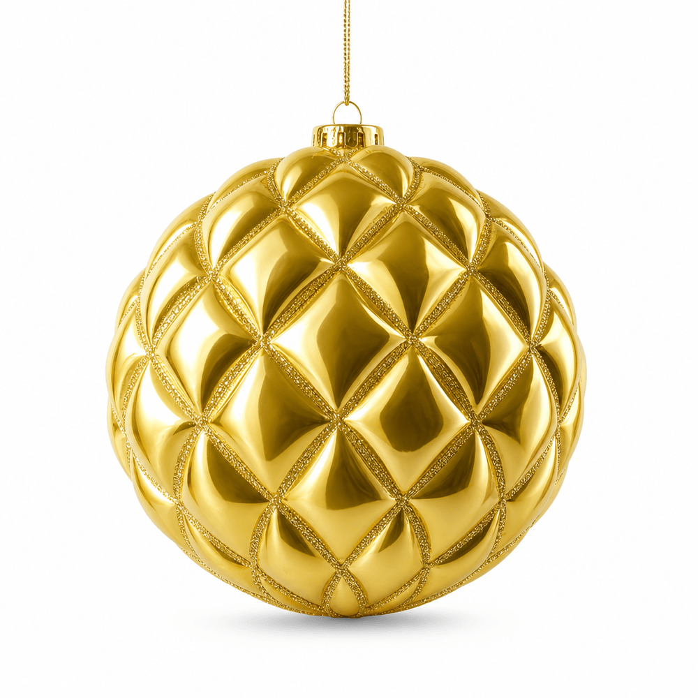 Gold Honeycomb Bauble (15cm)