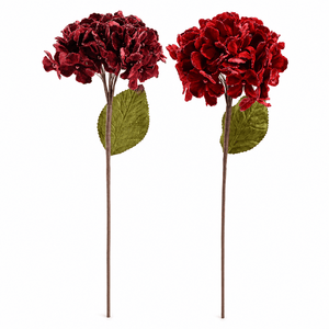 Velvet Hydrangea Stem (46cm) Asst