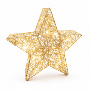 LED Battery 3D Champagne Star (30cm)