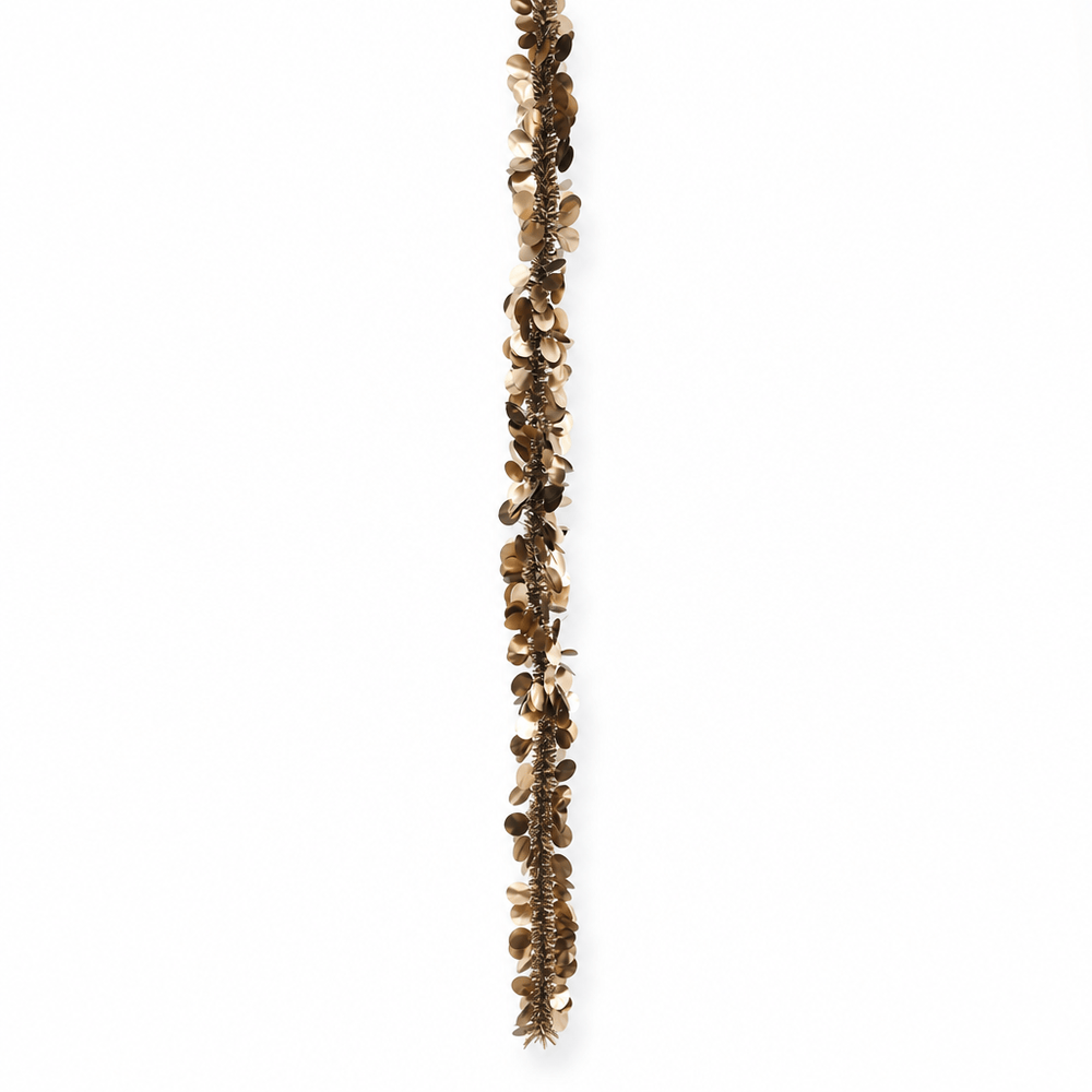 Fine Cut Matte Tinsel with Dots Coffee (2m)