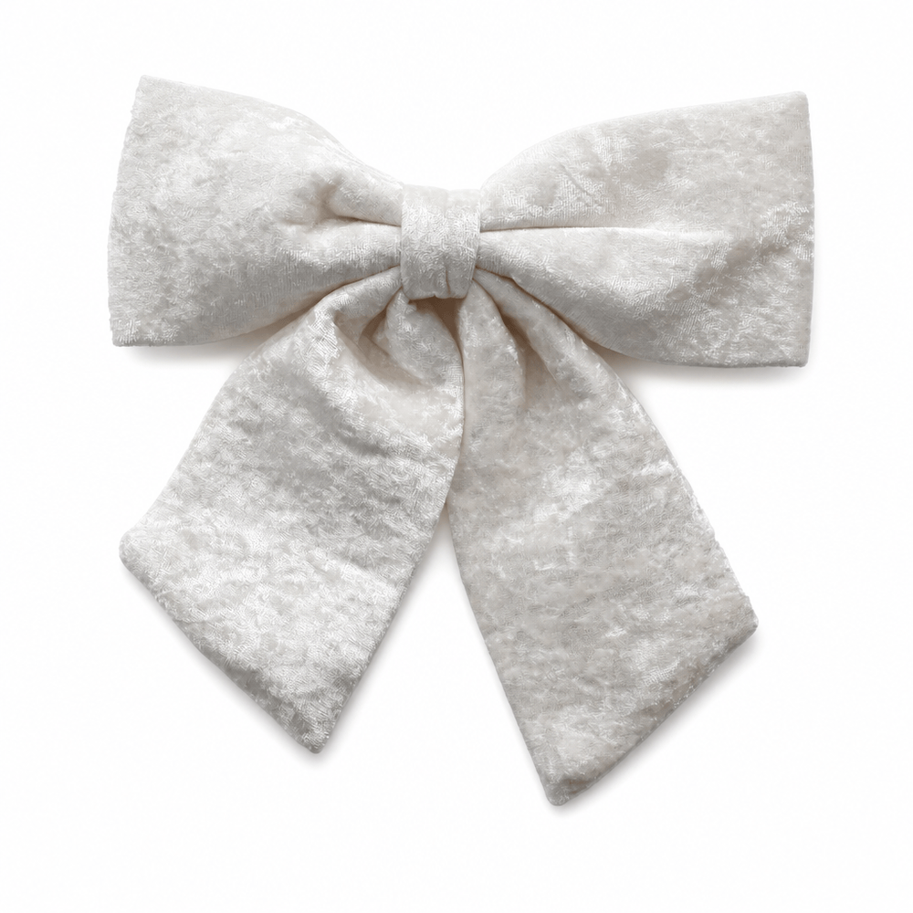 White Charm Bow
