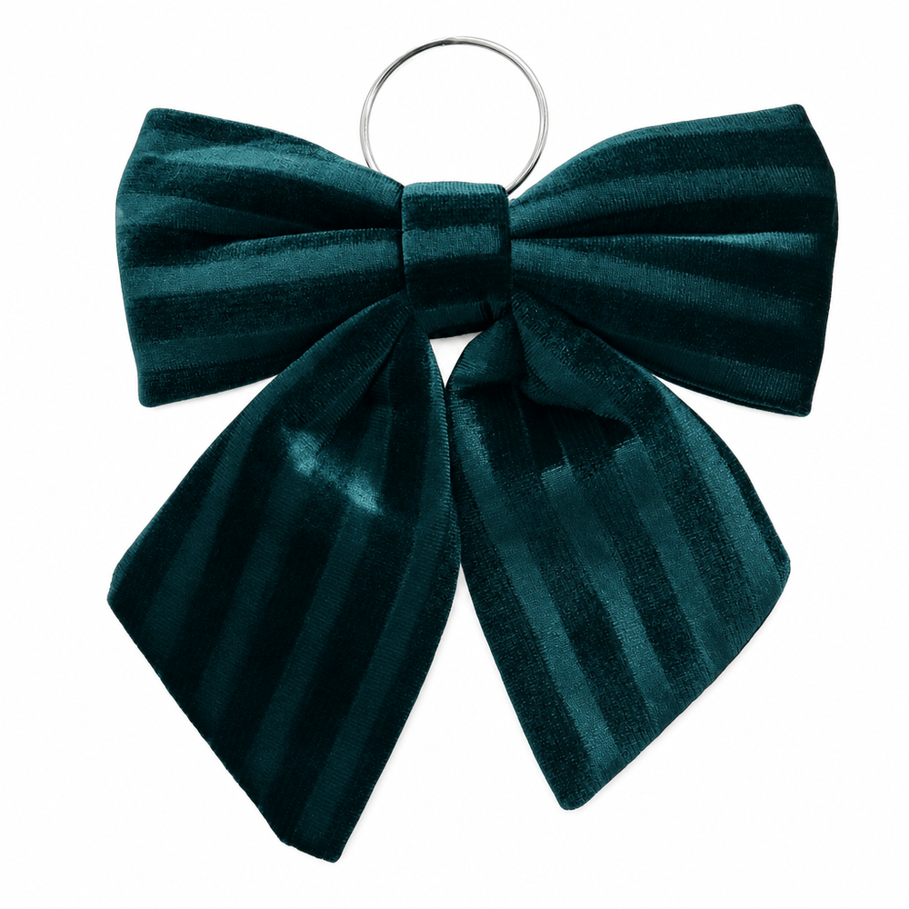 Green Crinkle Bow