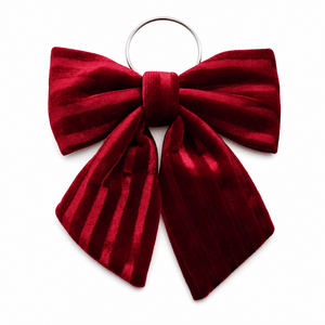 Red Crinkle Bow