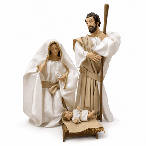 3pc Champagne Nativity Family