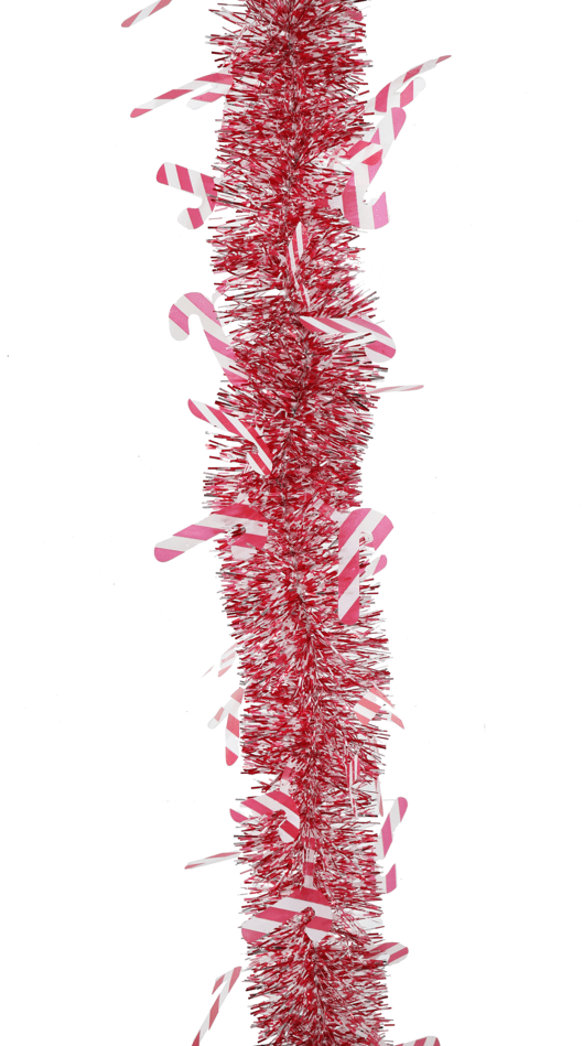 Tinsel with Candy Canes Asst (2m)