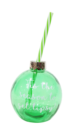 Booze Bauble with Straw 4 Asst - View 3