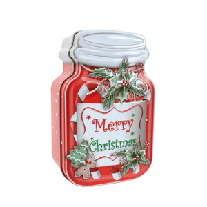 Jar Shape Cookie Tin Asst
