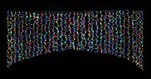 LED Crazy Curtain Twinkling Cluster Light Multicolour 3.5m — view 3