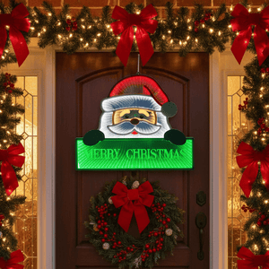 LED Infinity Merry Christmas Santa Light