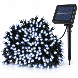 LED 200 Solar Fairy Lights Cool White (9.95m) - View 3