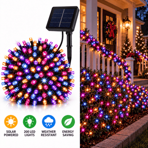 LED 200 Solar Fairy Lights Carnival (9.95m) - View 1