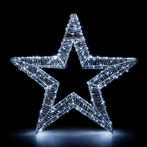 LED Micro Wire Starry Star Motif Cool White (50cm)