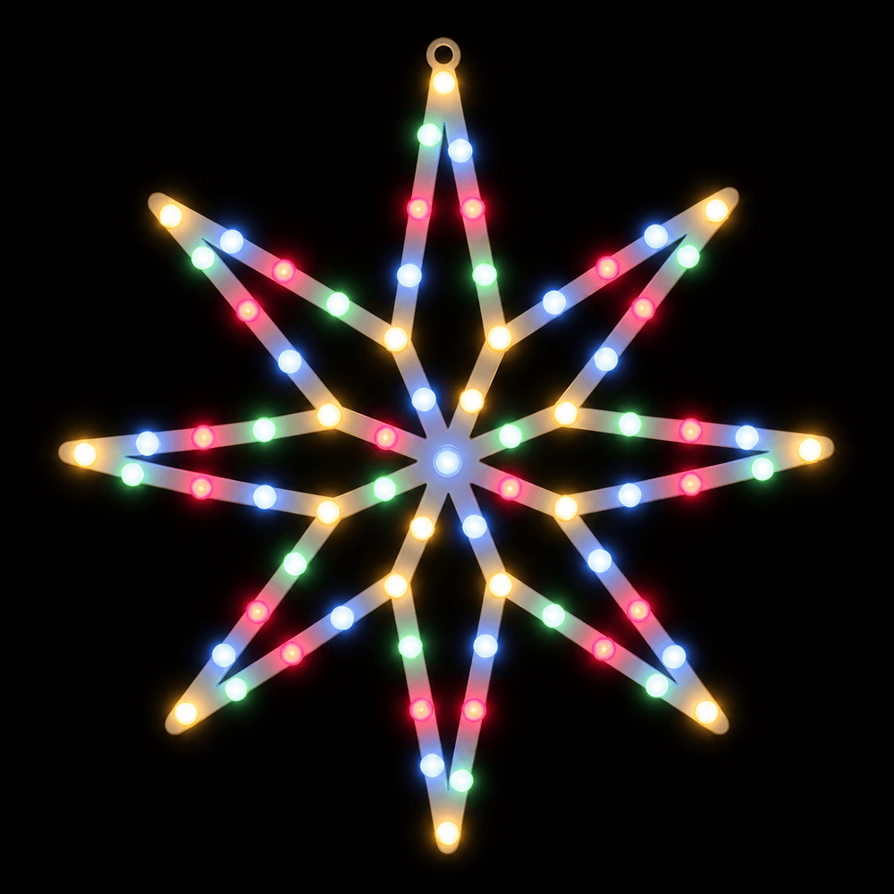LED Berry Globe Fancy Star Motif Multicolour