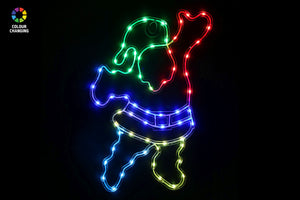 LED Crystal Frame USB Motif Multicolour Assorted